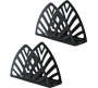 Twinpack Black Metal Napkin Holder