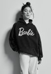 Oversized Printed Hoodie - Grey