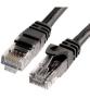 MicroWorld CAT5E Ethernet Cable - 10M Black Network Cable For High-speed Connectivity