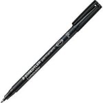 Staedtler Lumocolor Permanent Universal Fineliner - F Black 10 Pack