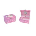 Musical Jewellery Box Dancing Ballerina Pink