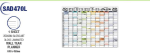 SAD470L Wall Year Planner Gloss Laminated – 431367