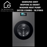 Samsung Grey Bespoke Ai Smart Washer Heat Pump Dryer Combo - 18.5 10KG
