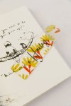 Acrylic Book Mark - Mustard Florals