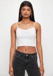 Cropped Strappy Top - Grey