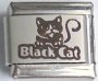 9MM Laser Italian Charm - Black Cat