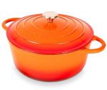 Nuovva Enamelled Cast Iron Dutch Oven Pot With Lid 6.4 Quart Non Stick Casserole Pot Heavy Duty & Oven Safe Up To 500 F