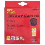Tork Craft 10PC 25MM 40GRIT Sand Disc H&l Tape ABR33040