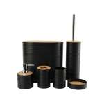 Black Stainless Steel 6 Piece Bathroom Accessory Set