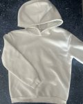 White Leopard Print Eightball Hoodie 10Y