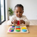 Wooden Shape Matching Peg Puzzle Learning Board