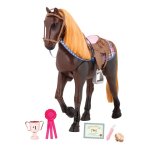 Thoroughbred Poseable 20INCH Dark Brown Horse