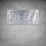 Wetlands Wall Art - 1040 X 535 X 20 Matt White Outdoor