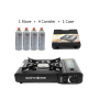 Safy Portable Gas Stove + Butane Canisters 4 Pack
