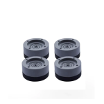 Ashcomonline 25 Kg Washing Machine Anti-shock Pads - 4 Pieces - Black