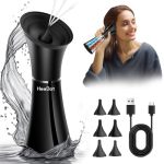 Electric Ear Wax Removal System Water Powered Ear Cleaning Tool With Irrigation Flusher 6 Tips 4 Pressure Settings - Safe & Effe
