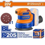 20V Brushless Cordless Random Orbit Sander 125MM Solo Unit WRAP5030