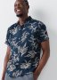Leaf Print Viscose Rich Shirt
