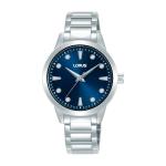 LORUS Women's Quartz Watch Dark Blue Sunray Dial