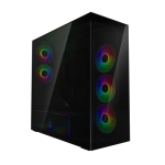Arctic Xtender High-airflow Panorama Case 5 Pre-installed Fans A-rgb Gpu Riser Mount – New