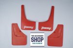 Suzuki Jimny Mud Flaps Red Fits 3 And 5 Door Gen 4 2019
