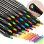 6PCS 7 Colors Concentric Gradient Colorful Pencil Crayons Colored Pencil Set Creative Kawaii Stationery Art Painting Drawing Pen