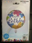 18 Inch Happy Birthday Colorful Butterfly