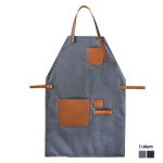 Canvas & Leather Apron - Grey