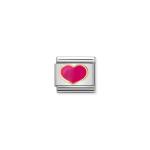 Composable Classic Link Gold With Fuchsia Heart