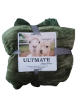 Smte Ultimate Sherpe Throw Green With Keychain