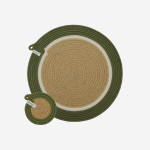 Placemats & Coasters Olive Jute Jungle Set Of 4 Each