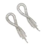 Silver Diamante Infinity Earrings