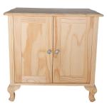 2 Door Queen Anne Vanity – Raw