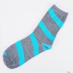 Blue & Grey Striped Socks - Factory Plaza