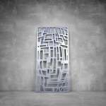 Laser Cut Screen - Design 079 - 1040 X 535 X 20 Grey Outdoor