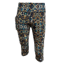 High Waist Funky 3/4 Leggings - Eye Of The Tiger - Ladies L - 36