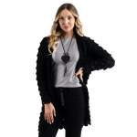 Armadillo Knit Cardi - Black Free