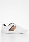 Polo Side Flash Knit Sneaker - White & Brown