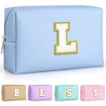 Topeast Travel Toiletry Bag - Travel Essentials Cute Small Makeup Bag Waterproof Toiletry Bag For Women Birthday Gifts Sky Blue