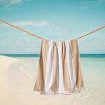 Miami Cabana Beach Towel Sandy Stripe