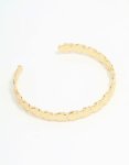 Goldair Gold Plated Molten Wrist Cuff