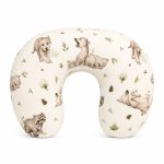 Feeding Pillow Cover And Inner Wolf Cubs With White Background In Stock