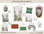 Cot Duvet Bedding Rustic Green Safari Tropical Set
