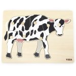 9 Pce Rgs Montesorri Cow Peg Puzzle