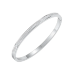 Gia Cz Bangle Stainless Steel Clip Open Bangle Size Length: 16.5CM