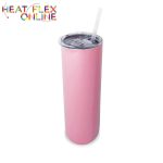 Double Wall 20OZ Stainless Steel Pink Skinny Tumbler