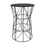 Diamond Side Table - Sandpaper Black