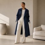 Dbl-breasted Coat navy