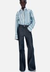 Flared High Jeans - Dark Denim Blue
