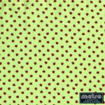 Printed Tton Print Ladybug Dots 15534-023 Kiwi